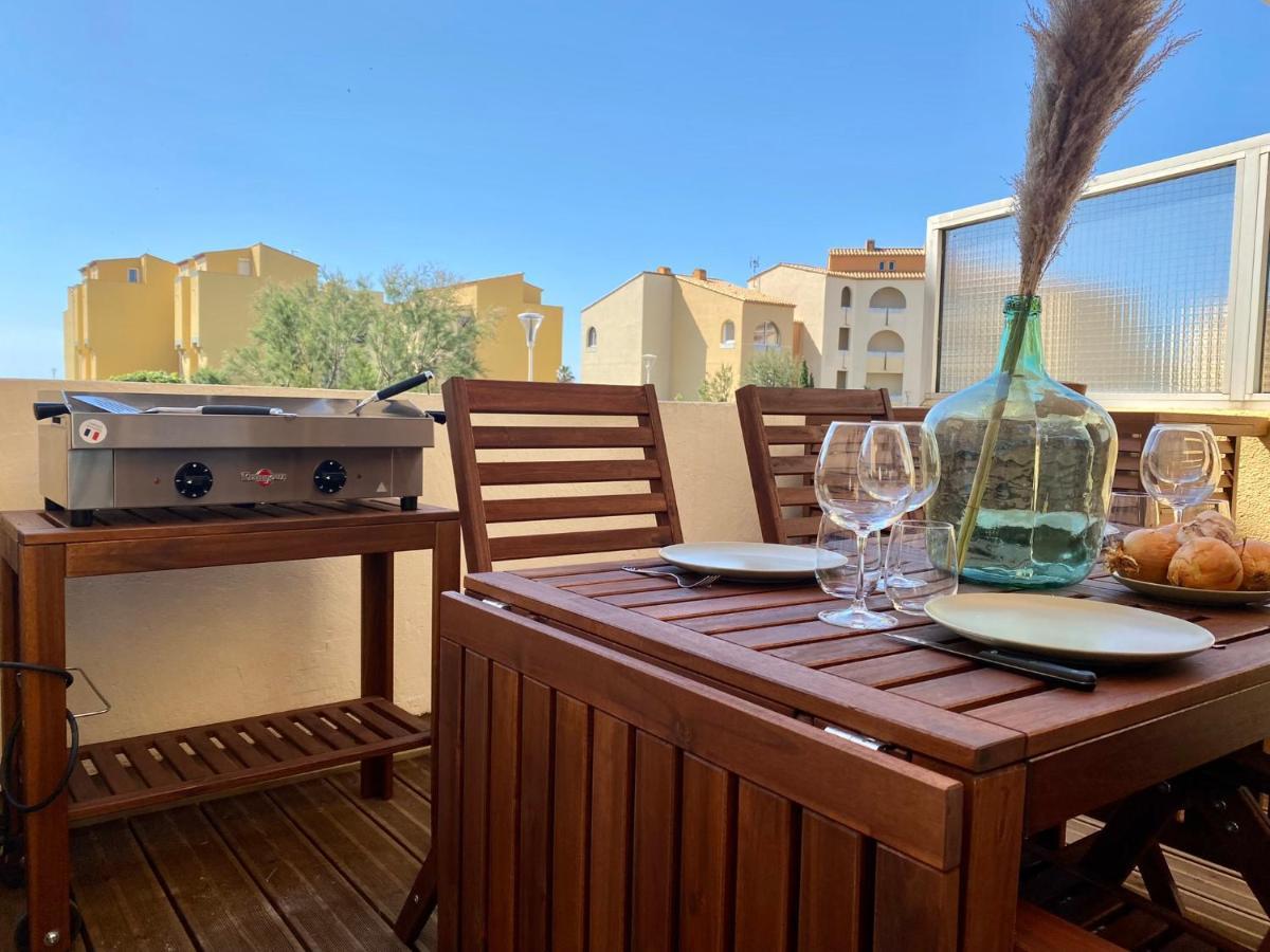 Apartmán Terrasse Vue Mer 2 Pieces A Leucate Avec Piscine Exteriér fotografie